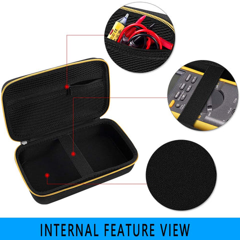 Comecase elastic straps secure the meter inside for safe transport