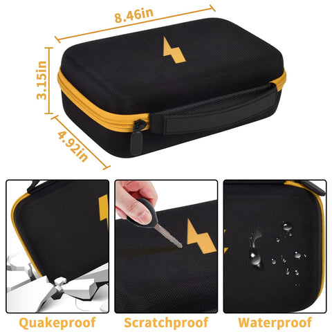 Comecase durable handle enables comfortable carrying between job sites.