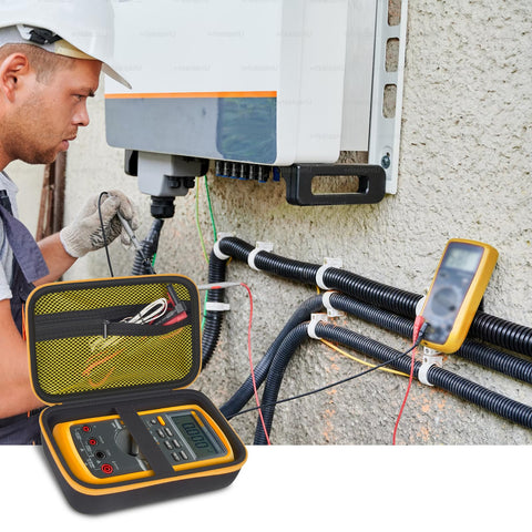 Comecase fits Fluke models like 87-V and 88-V securely inside.