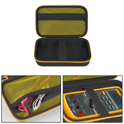 Comecase mesh pocket stores accessories and leads for organized fieldwork.