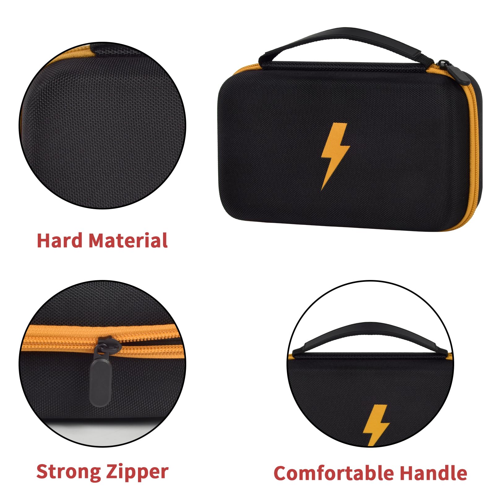 Comecase sturdy zipper design resists snagging and extends case life.