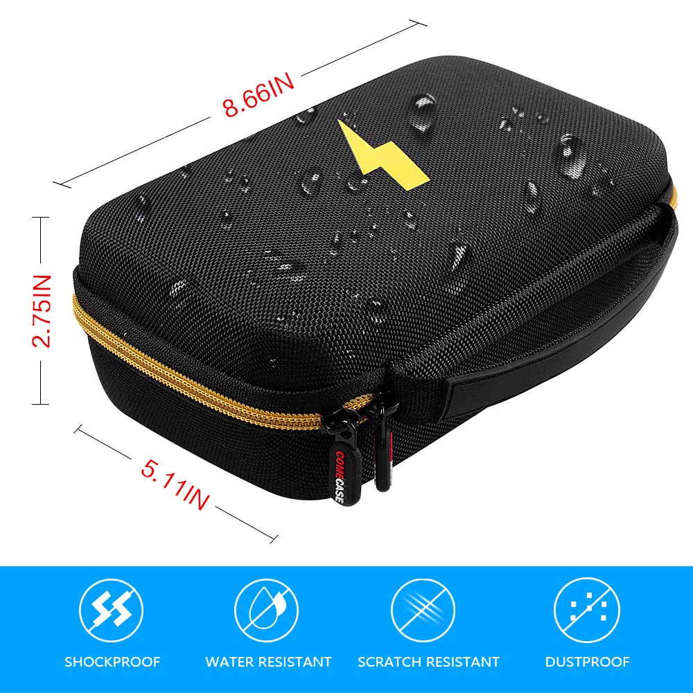 Comecase mesh pocket stores extra leads and clips neatly