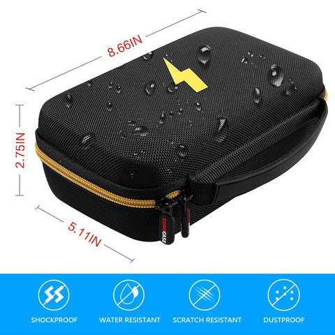 Comecase mesh pocket stores extra leads and clips neatly