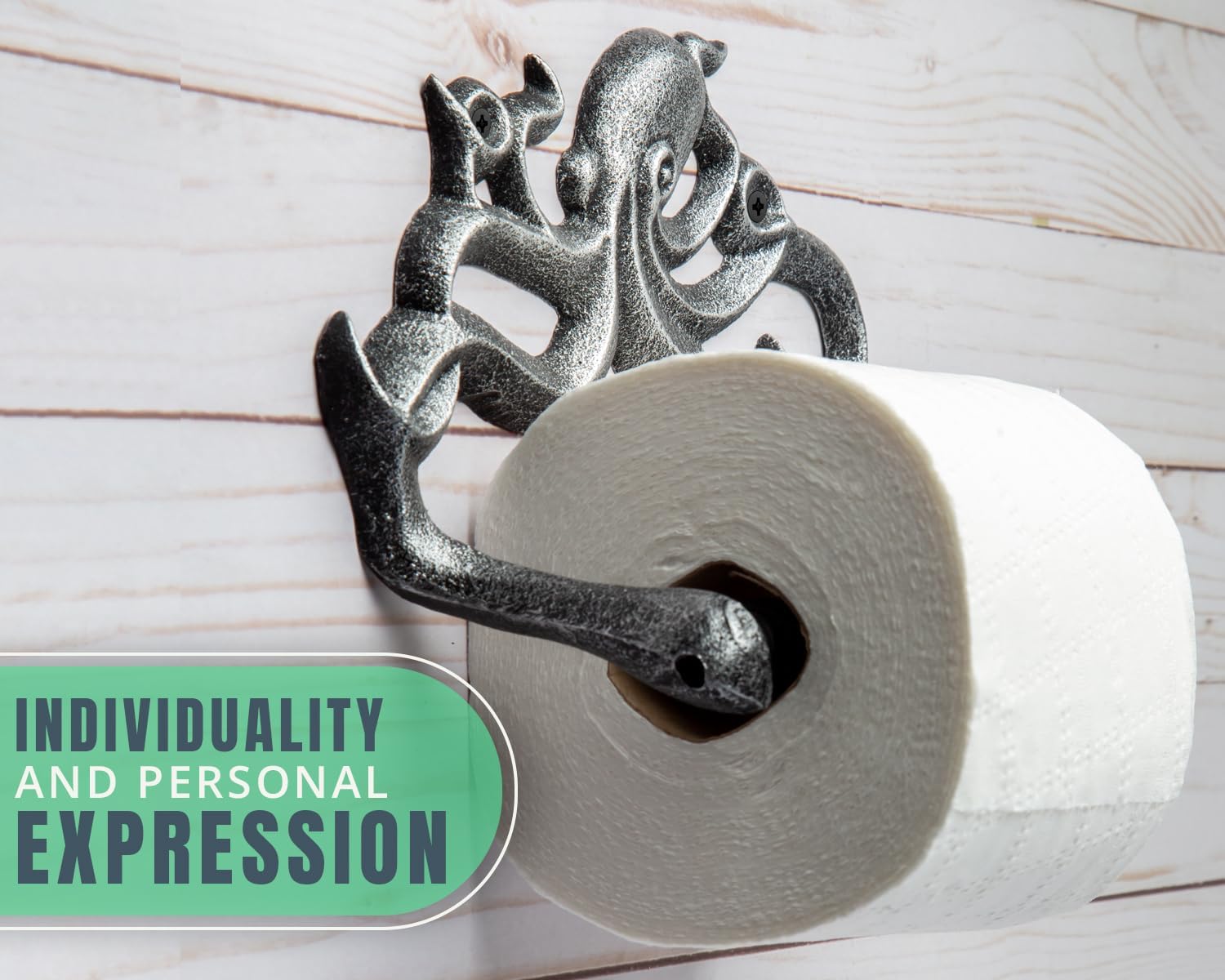 Premium cast-iron finish offers durability and rust resistance for humid bathrooms.