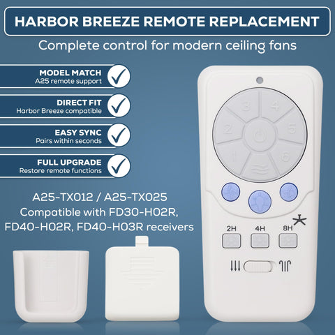 Comfort Direct A25-TX012 6-speed control dial for customizable airflow.