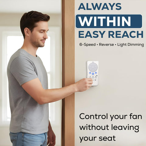 Comfort Direct A25-TX012 light dimming with up and down lights.