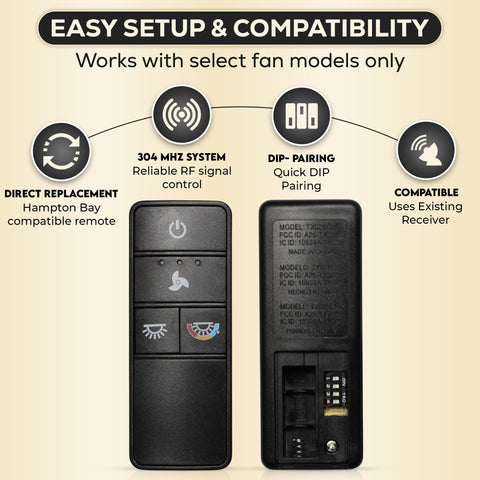 Comfort Direct TX028C-S remote adjusts color temperature for ambiance.