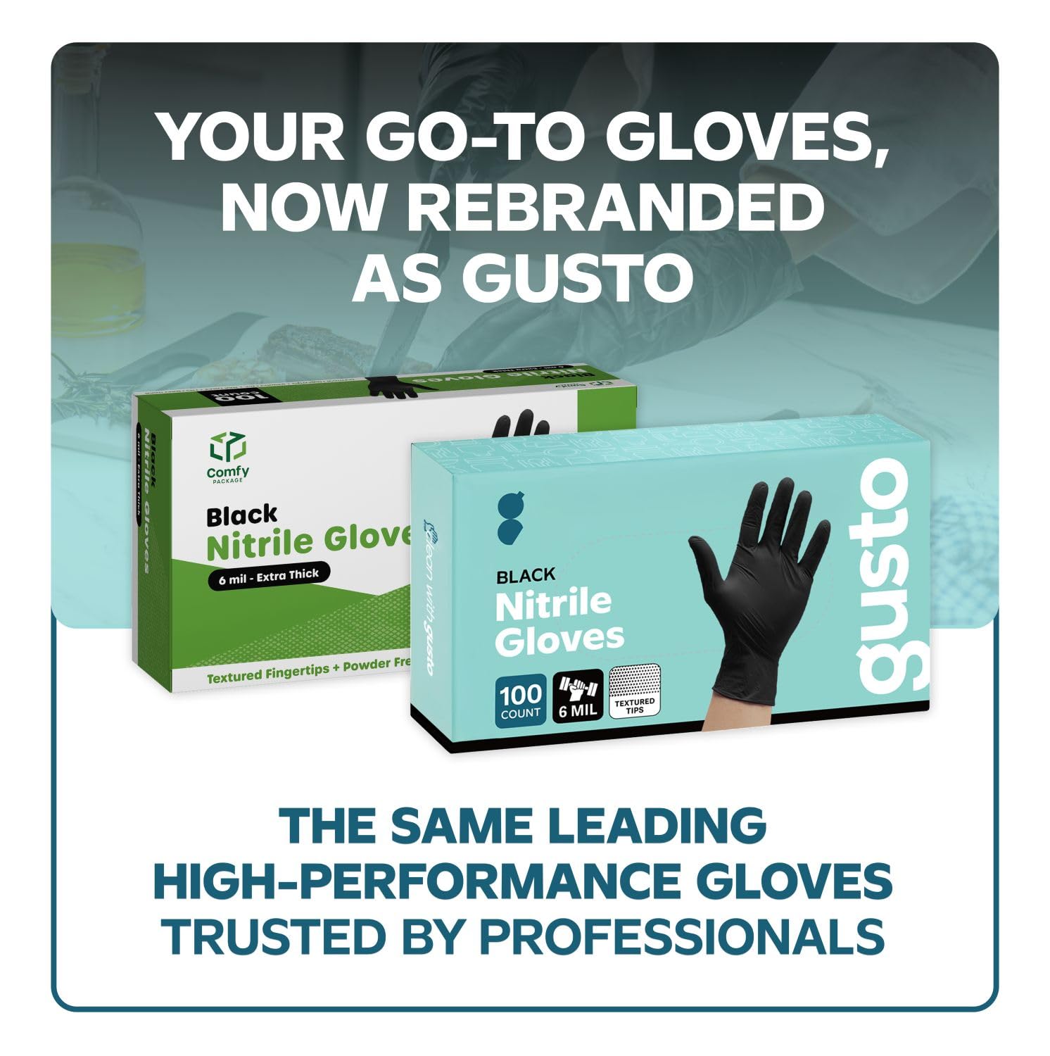 Comfy Package GUSTO gloves textured fingertips improve grip in wet or oily tasks