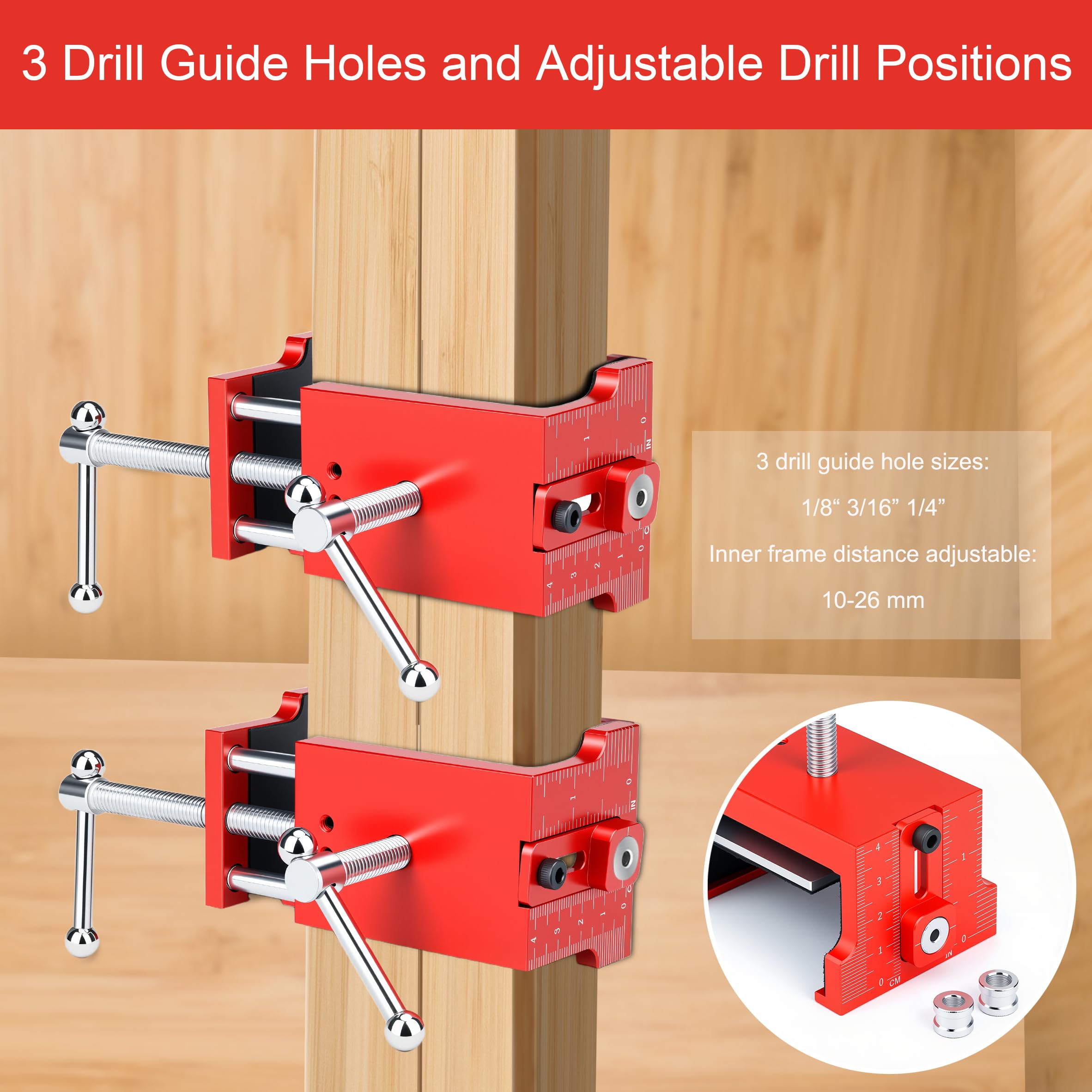 Comfylichi adjustable drill guide helps consistent pre-drilling for fit up.