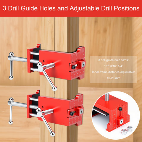 Comfylichi adjustable drill guide helps consistent pre-drilling for fit up.