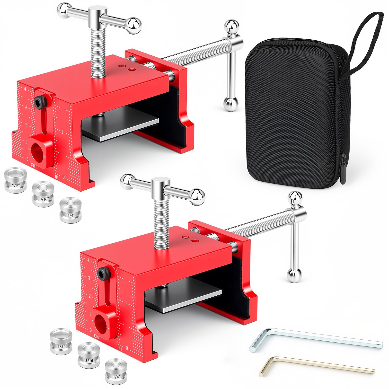 Comfylichi cabinet clamps package demonstrates all included parts for quick installs.