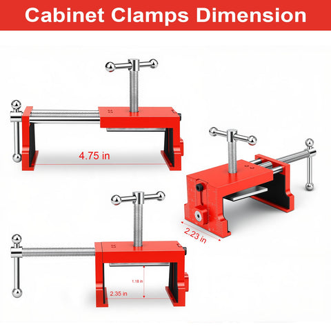 Comfylichi clamping force 300-600 lbs provides sturdy cabinet alignment.