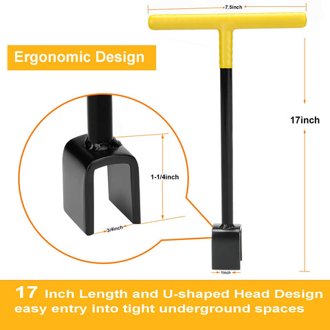 Comfylichi curb shut-off tool reaching underground valves