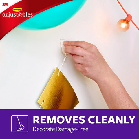 Command Adjustables removal leaves walls pristine for quick redecorating.