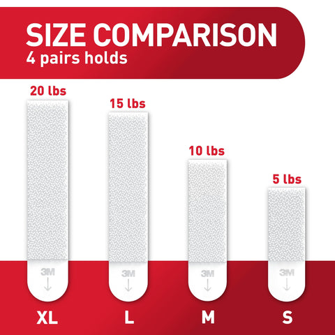 Command maximum frame size up to 24 by 36 inches for bigger displays