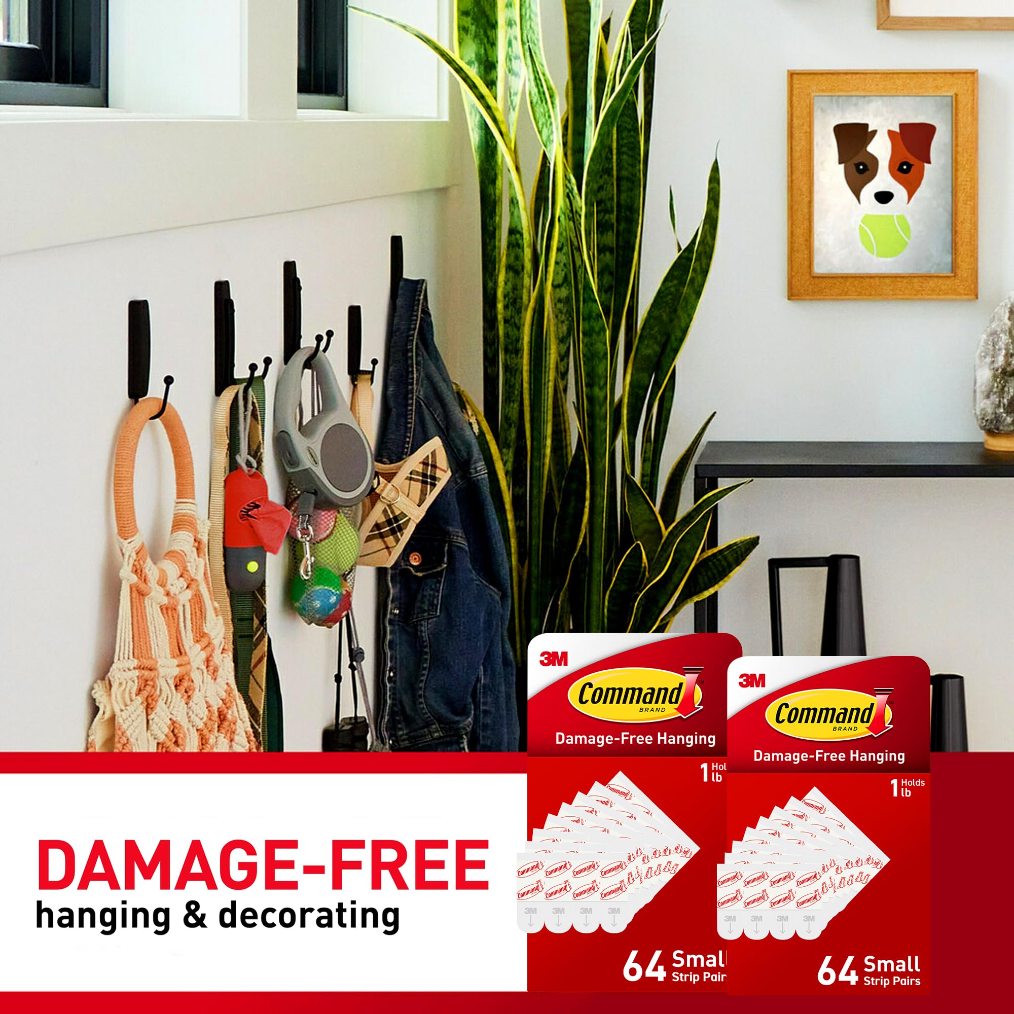 Command rehang hooks damage-free image illustrating quick, tool-free repositioning.