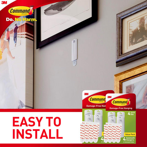 Strips remove cleanly leaving walls pristine