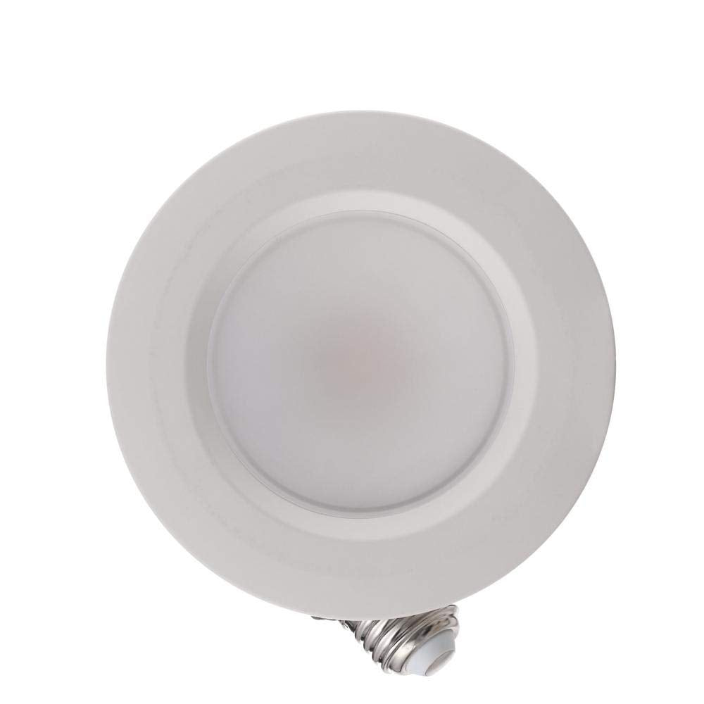 Commercial Electric 4in downlight delivers 650 lumens with 8.5W efficiency.