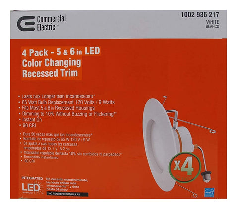 Commercial Electric dimmable LED with E26 adapter enables easy installation