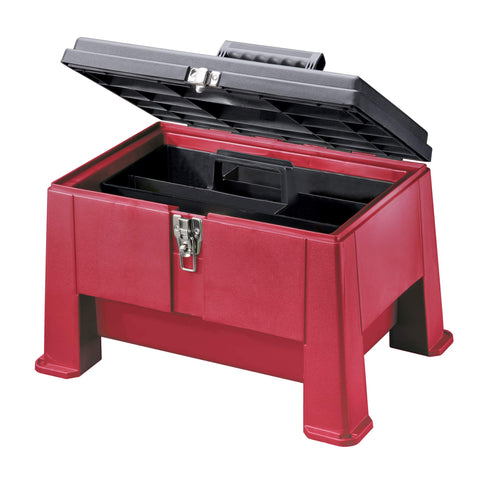 Commercial Plastics Step N Store bottle storage area keeps essentials handy