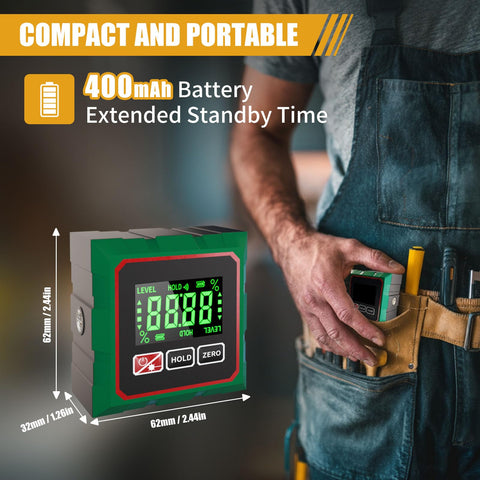 Comodico backlit display enables clear readings in dim workshops.