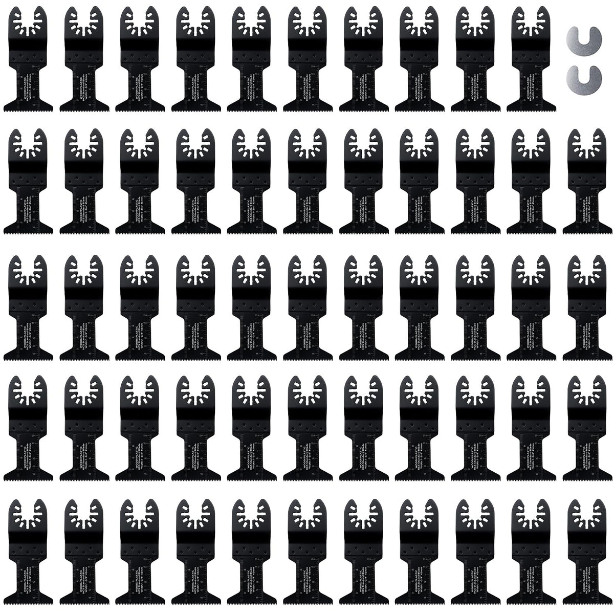 COMOWARE 55-pcs blades for wood cutting deliver precise, clean cuts.