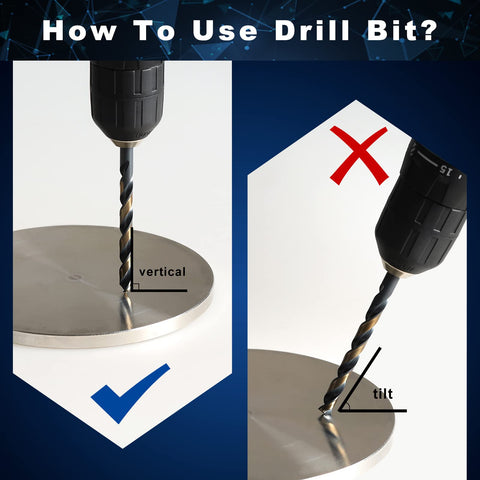 COMOWARE drill bits in action drilling metal and wood with precision.