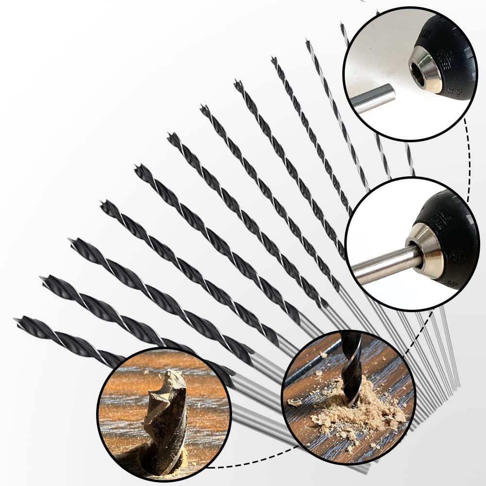 COMOWARE high-carbon steel drill bits deliver durable edge and steady cutting.