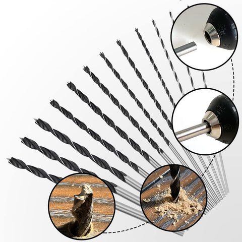 COMOWARE high-carbon steel drill bits deliver durable edge and steady cutting.