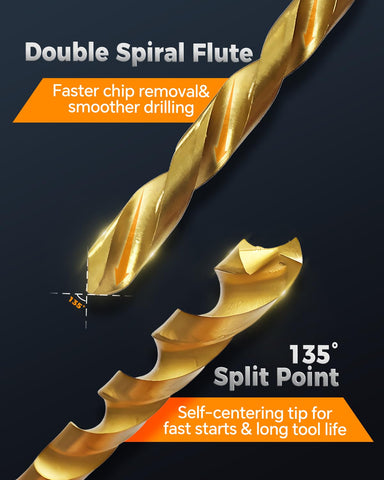 COMOWARE parabolic flute design promotes fast chip removal.