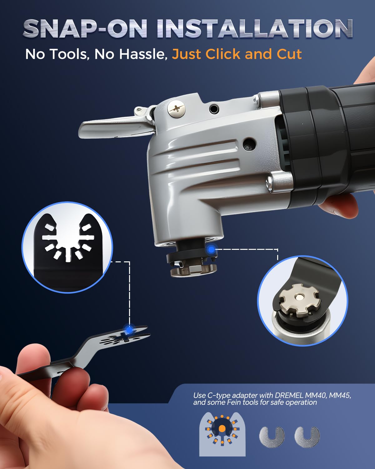 COMOWARE 55-pack kit delivers durable steel blades for longer service life.