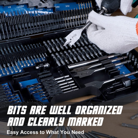 COMOWARE screwdriver bit set with varied sizes for versatility.