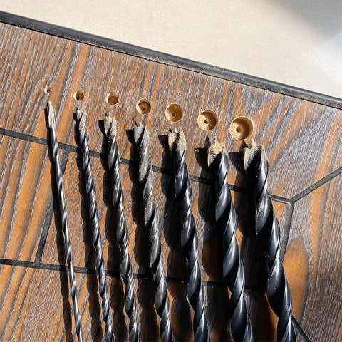 COMOWARE seven-diameter set covers common hole sizes for furniture and projects.