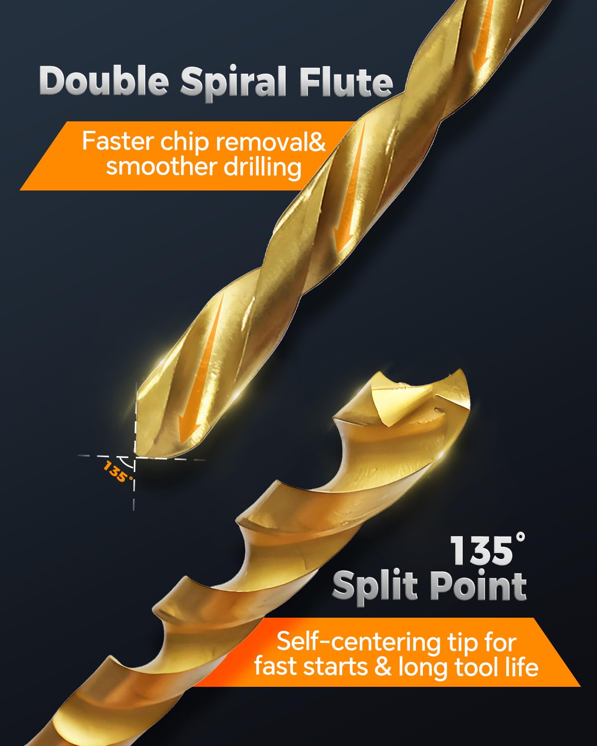 COMOWARE quick-change hex shank adapter enables fast tool swaps.