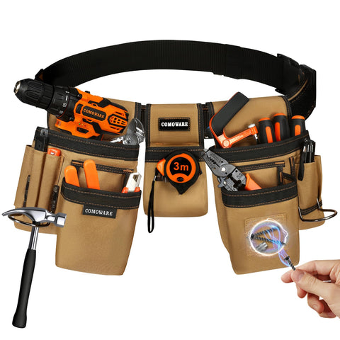 COMOWARE tool belt adjustable waistband ensures a secure fit for all body types on site.