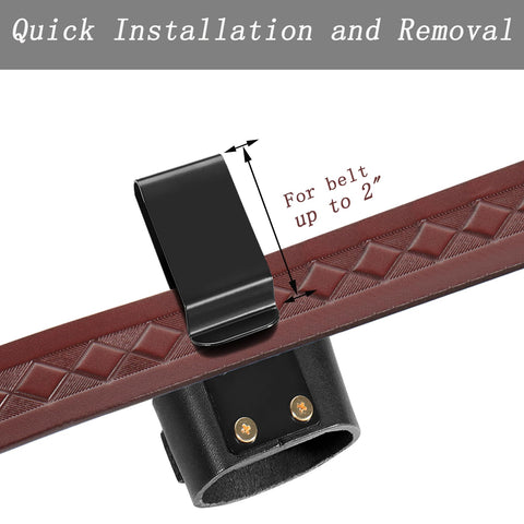 Compuda belt-tool holster holds hammers, hatchets, or mallets safely for easy access.