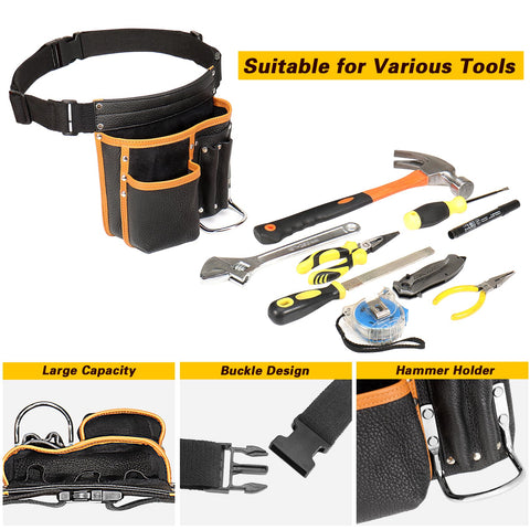 Compuda leather pouch suits electricians and carpenters