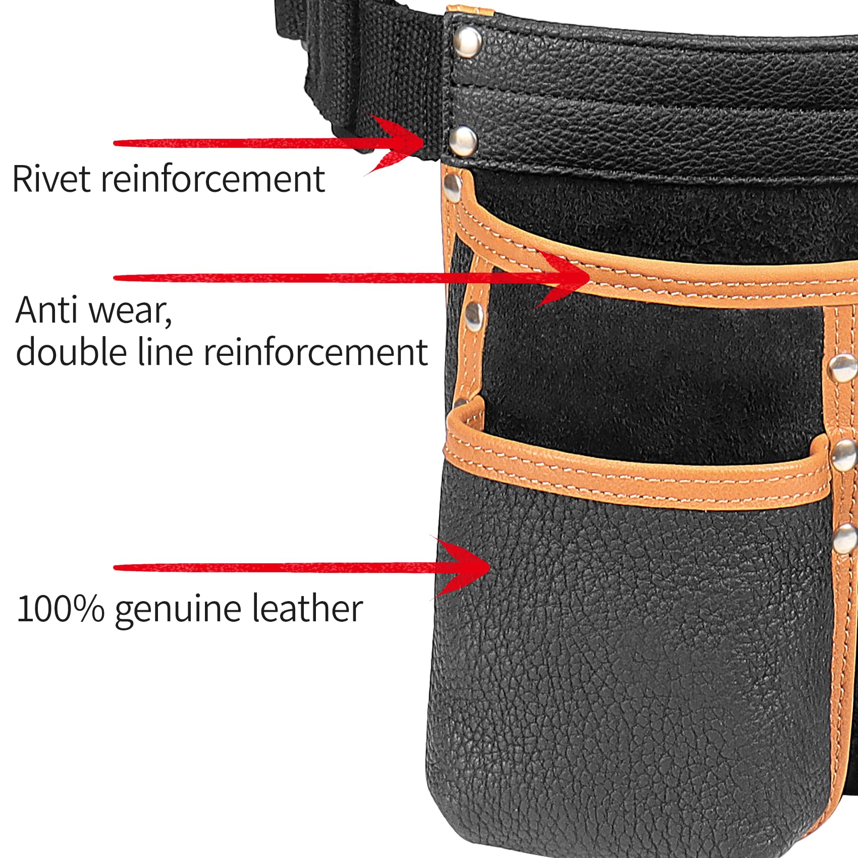 Compuda tool pouch adjustable fit for comfortable wear