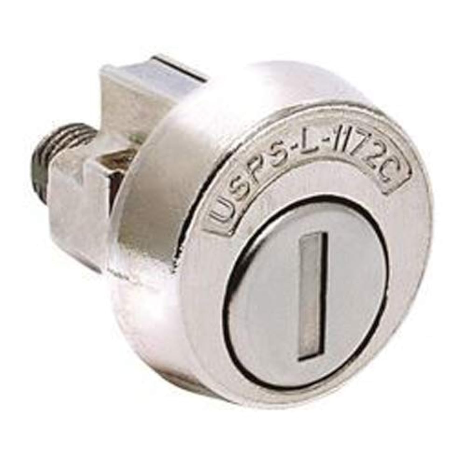 COMPX NATIONAL mailbox lock 4C style, brushed nickel finish, for secure mailbox access