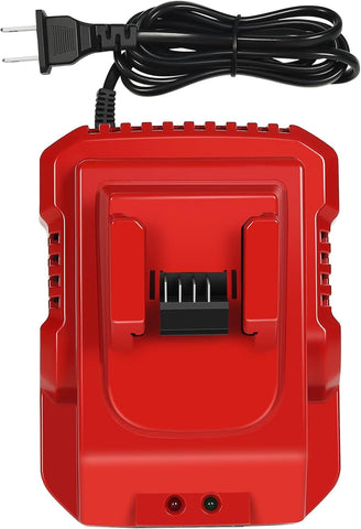 COMRGIKE Rapid Charger Station M18 front view illustrating fast, organized Milwaukee battery charging
