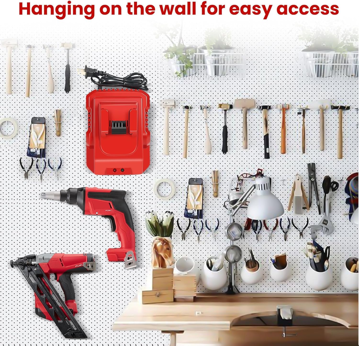 COMRGIKE Rapid Charger Station M18 in-workshop use supports tidy, efficient battery management