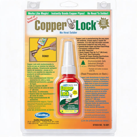 ComStar Copper Lock instant-bond seal delivers fast leak repair for HVAC systems.