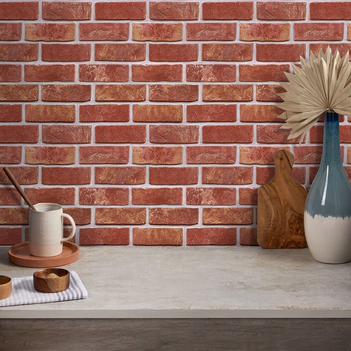 COMSTICKC water-resistant PVC panel suited for smooth walls and tiles.