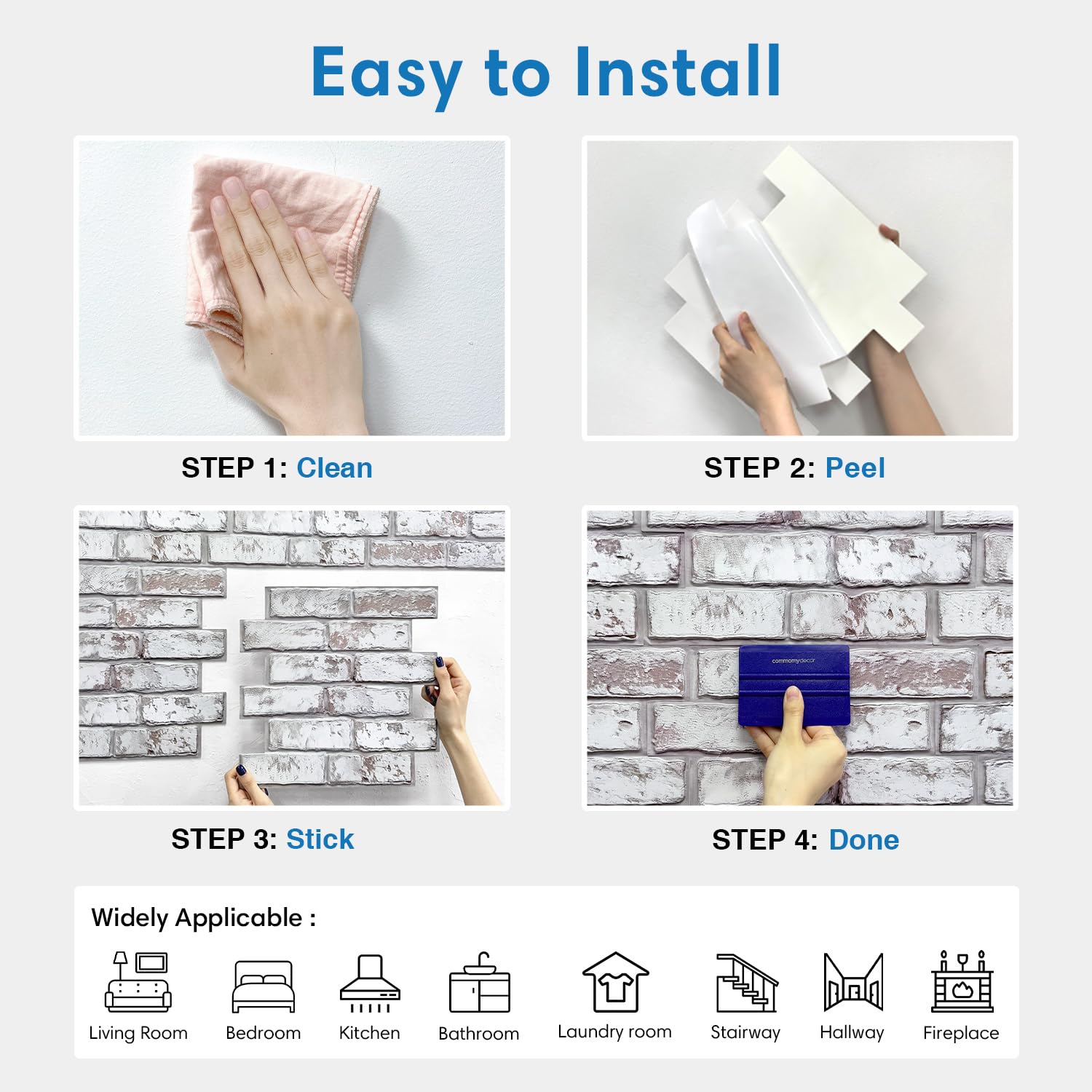 COMSTICKC easy DIY upgrade for kitchens and living spaces.