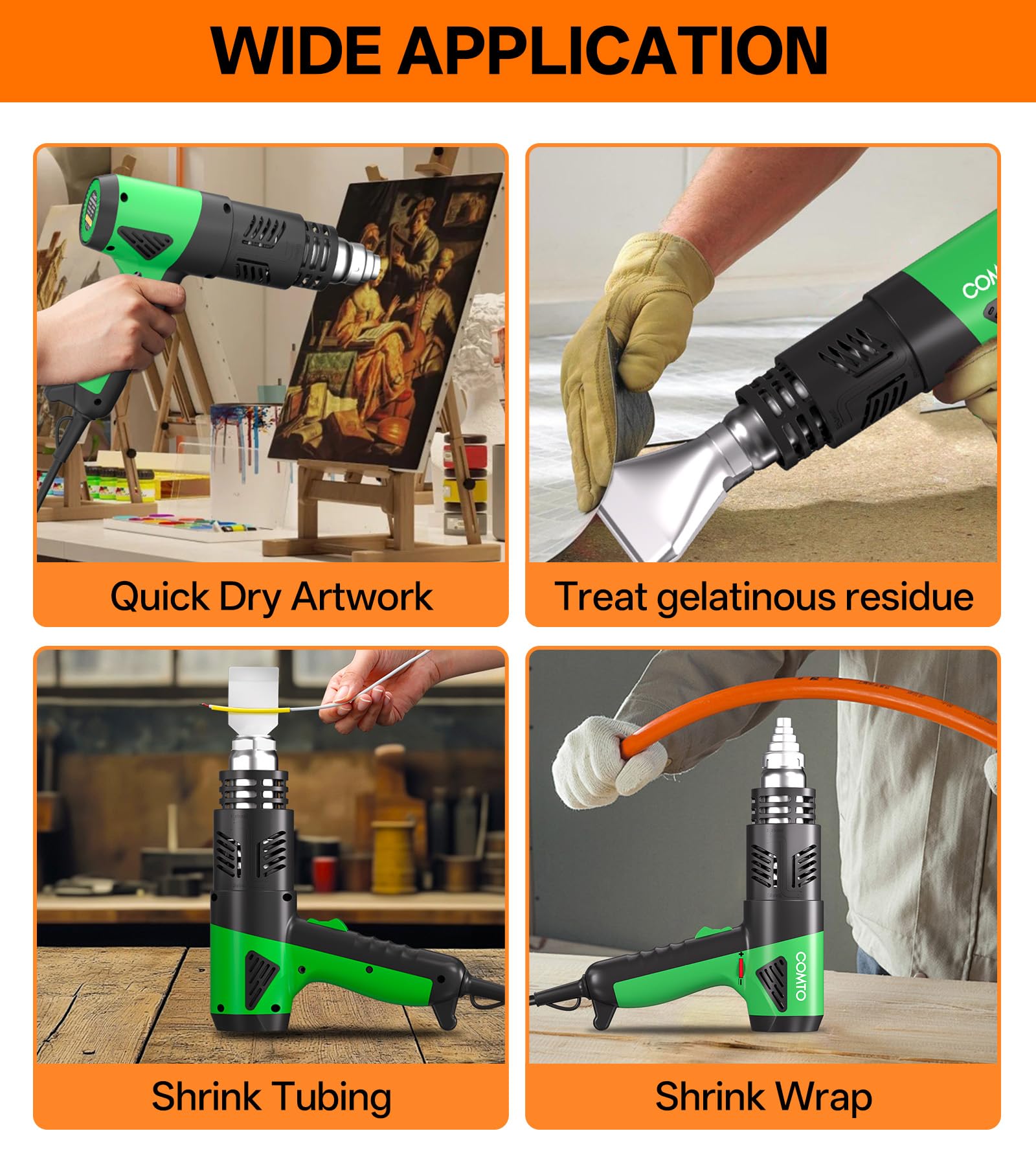 COMTO SG-1004 two-speed airflow gives adjustable power for different tasks.