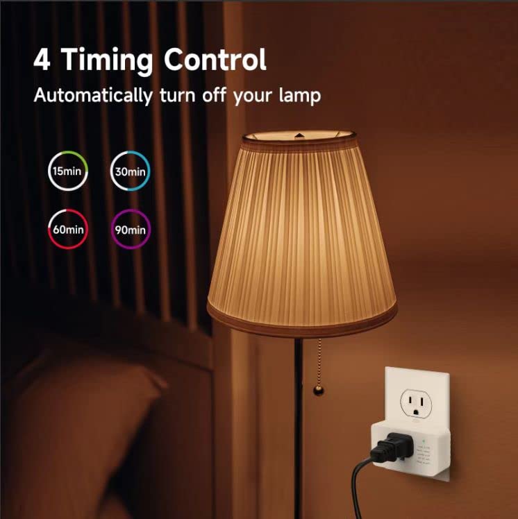 Comyan 2-3-prong adapter dimmer compatible with lamps.