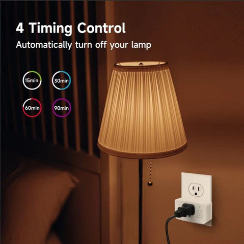 Comyan 2-3-prong adapter dimmer compatible with lamps.