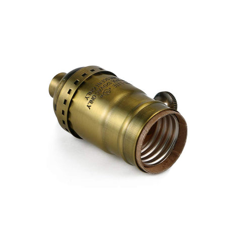 Comyan vintage Edison pendant base in brass showcases sturdy craftsmanship for retro ambience.