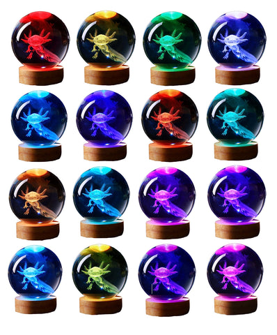 Conalisk wooden base supports the LED night light with stable display.