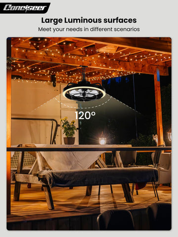 Conciseer 18W LED with 3 color temperatures for ambiance